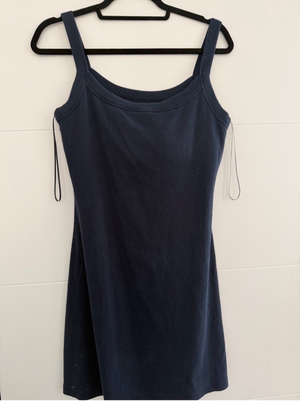nwt bra free essential 90s ribbed mini dress
